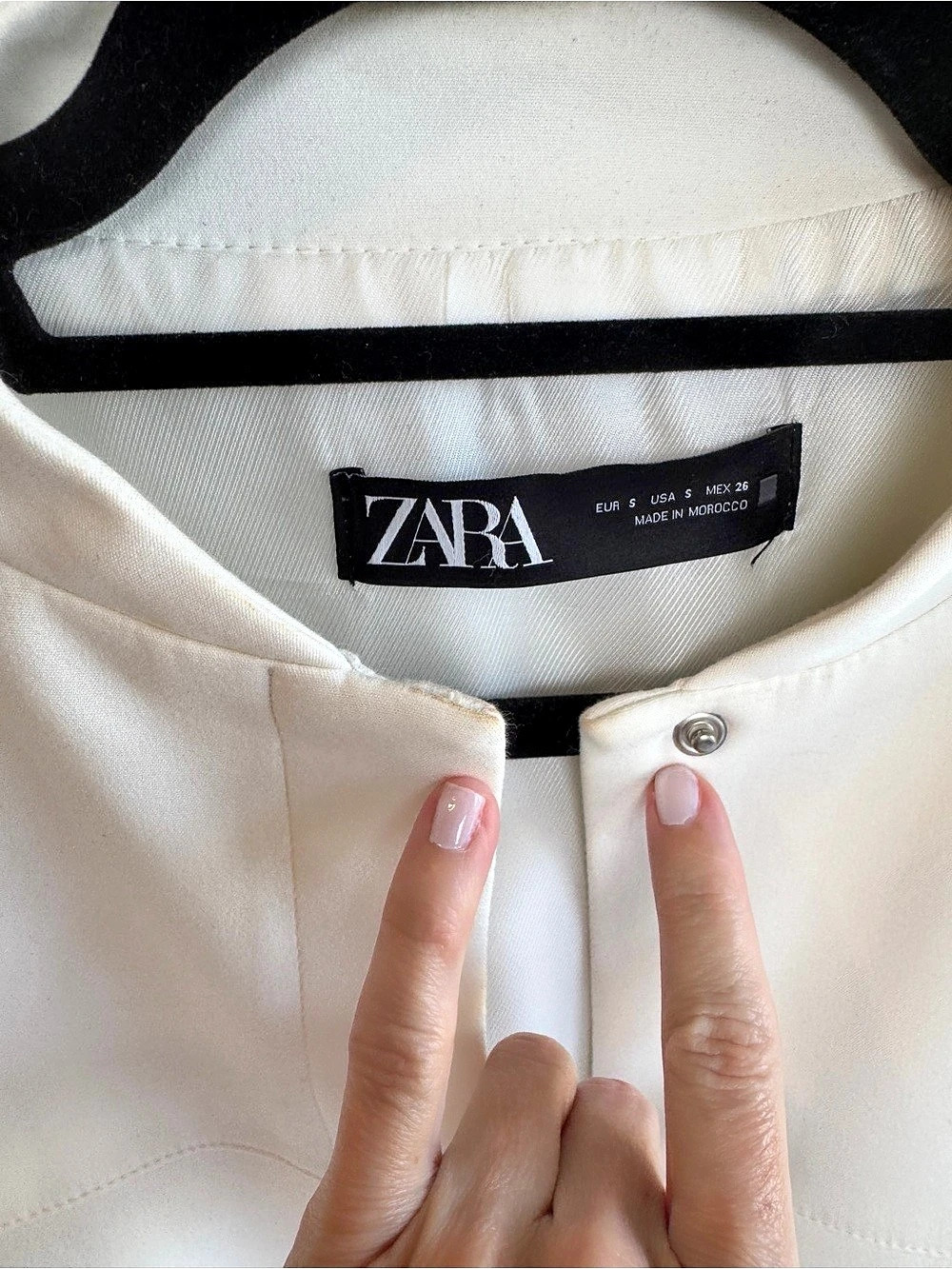 White Zara Utility Jacket Size Small - Picture 9 of 14